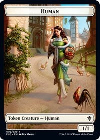 Human // Food (18) Double-Sided Token [Throne of Eldraine Tokens] - Magic: The Gathering - Card Brawlers | Quebec | Canada |