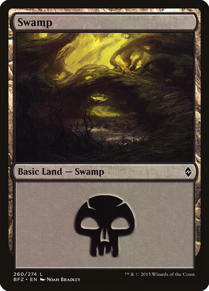 Swamp (260) [Battle for Zendikar] - Magic: The Gathering - Card Brawlers | Quebec | Canada |