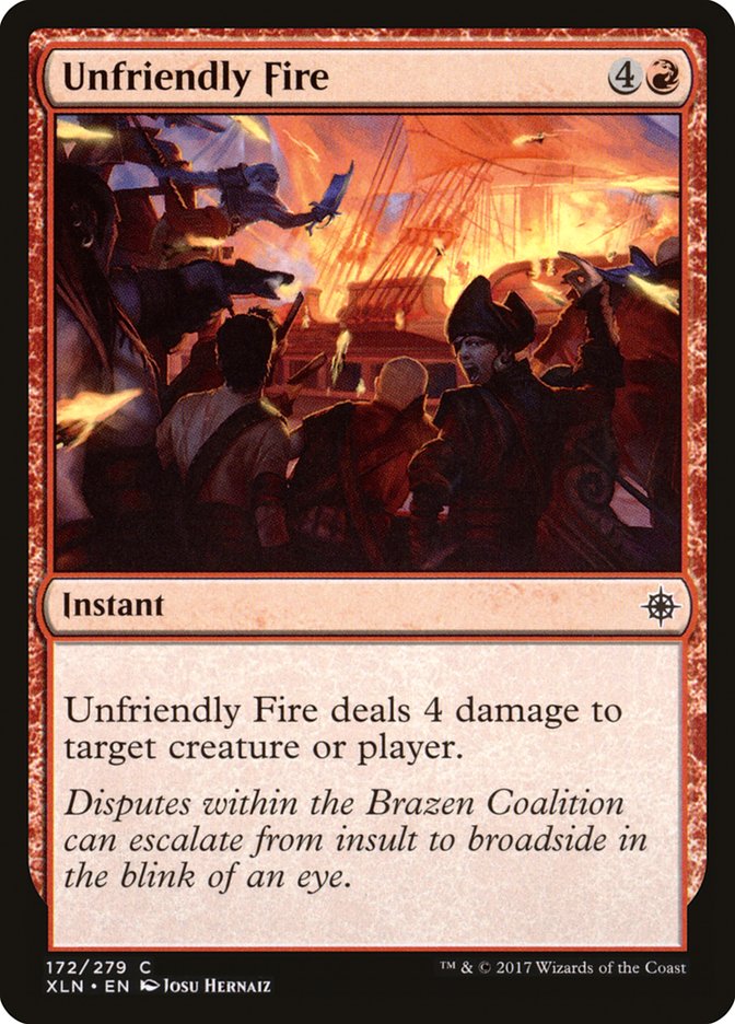 Unfriendly Fire [Ixalan] - Magic: The Gathering - Card Brawlers | Quebec | Canada |