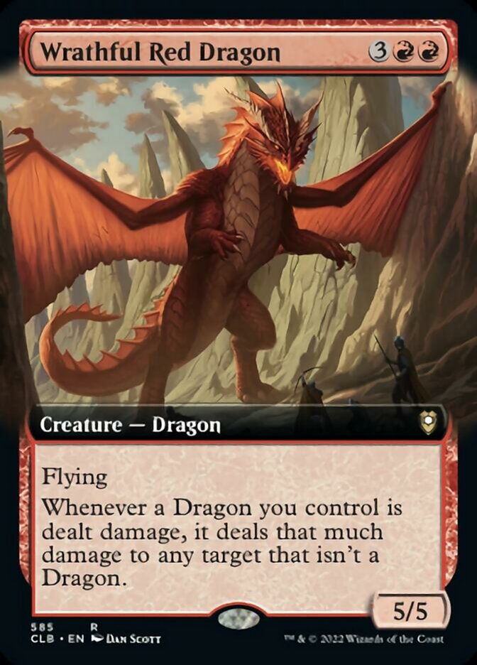 Wrathful Red Dragon (Extended Art) [Commander Legends: Battle for Baldur's Gate] - Magic: The Gathering - Card Brawlers | Quebec | Canada |