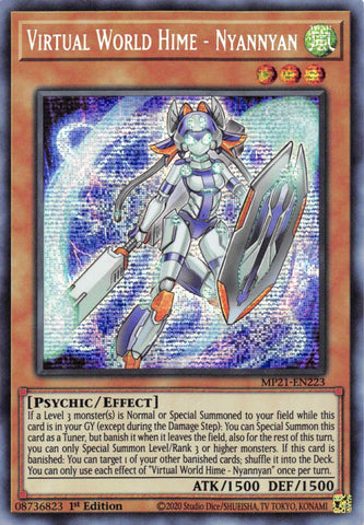 Monde virtuel Hime - Nyannyan [MP21-EN223] Prismatic Secret Rare 