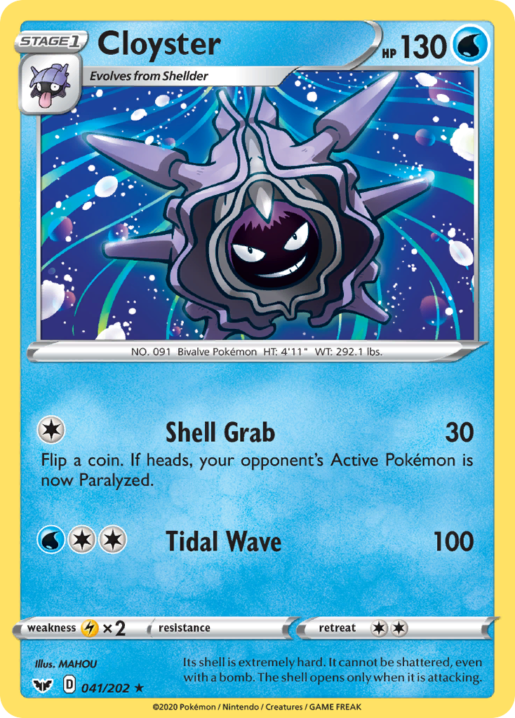 Cloyster (041/202) [Sword & Shield: Base Set] - Pokémon - Card Brawlers | Quebec | Canada |