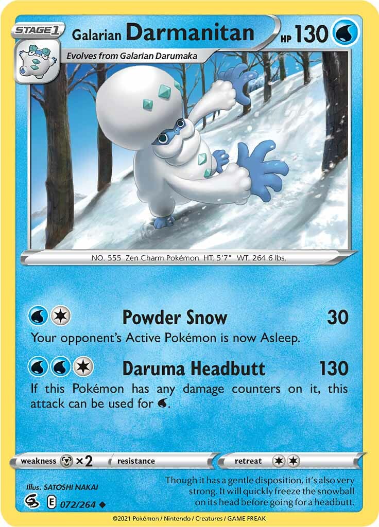 Galarian Darmanitan (072/264) [Sword & Shield: Fusion Strike] - Pokémon - Card Brawlers | Quebec | Canada |