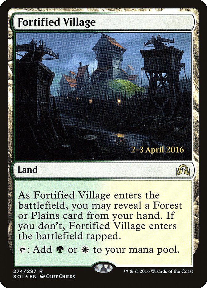 Fortified Village [Shadows over Innistrad Prerelease Promos] - Magic: The Gathering - Card Brawlers | Quebec | Canada |
