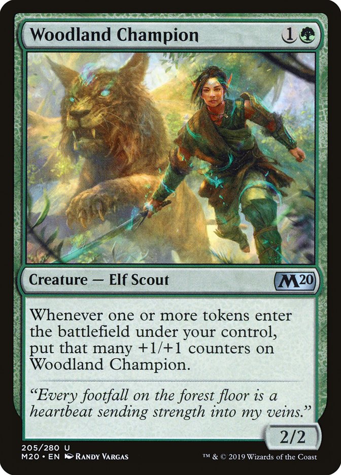 Woodland Champion [Core Set 2020] - Magic: The Gathering - Card Brawlers | Quebec | Canada |