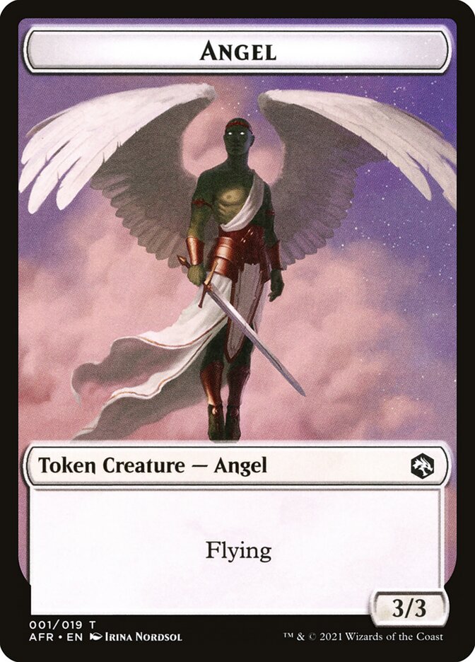 Angel // Dog Illusion Double-Sided Token [Dungeons & Dragons: Adventures in the Forgotten Realms Tokens] - Magic: The Gathering - Card Brawlers | Quebec | Canada |