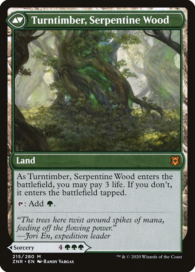 Turntimber Symbiosis // Turntimber, Serpentine Wood [Zendikar Rising] - Magic: The Gathering - Card Brawlers | Quebec | Canada |
