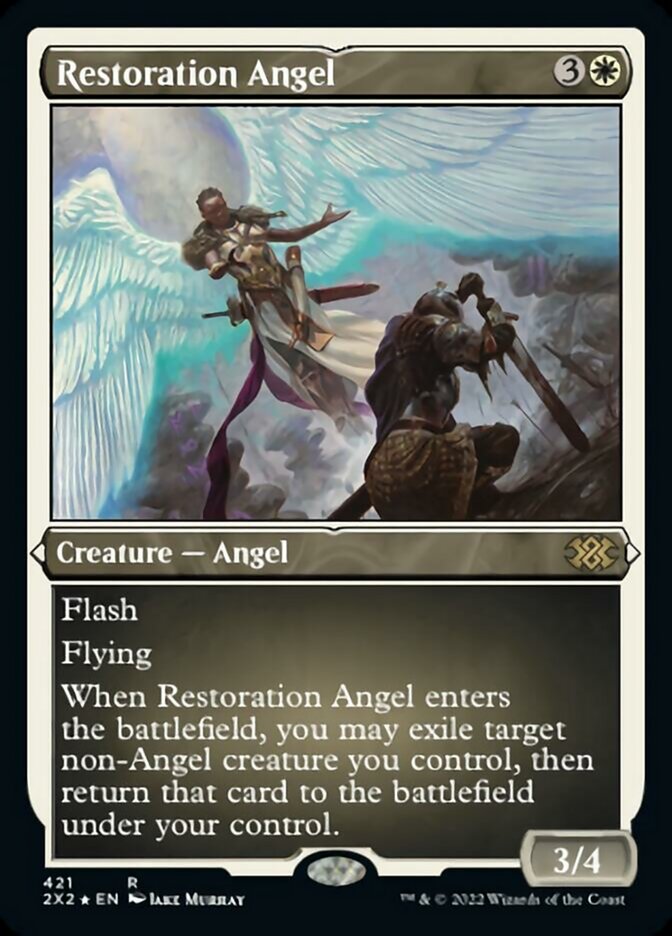 Restoration Angel (Foil Etched) [Double Masters 2022] - Magic: The Gathering - Card Brawlers | Quebec | Canada |
