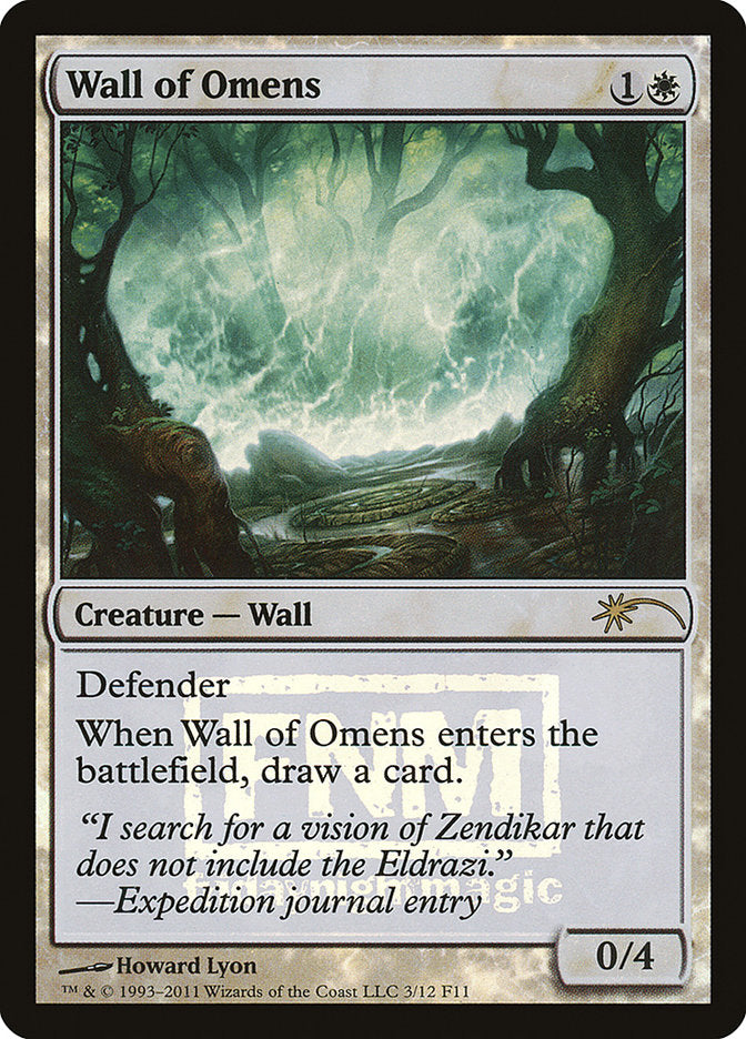 Wall of Omens [Friday Night Magic 2011] - Magic: The Gathering - Card Brawlers | Quebec | Canada |