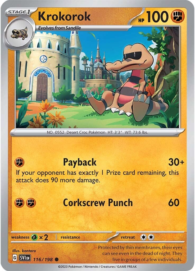 Krokorok (116/198) [Scarlet & Violet: Base Set] - Pokémon - Card Brawlers | Quebec | Canada |
