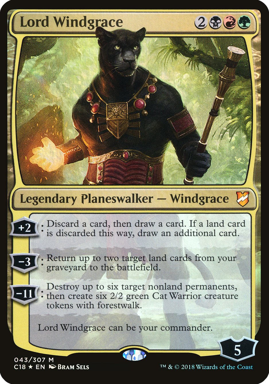 Lord Windgrace (Oversized) [Commander 2018 Oversized] - Magic: The Gathering - Card Brawlers | Quebec | Canada |