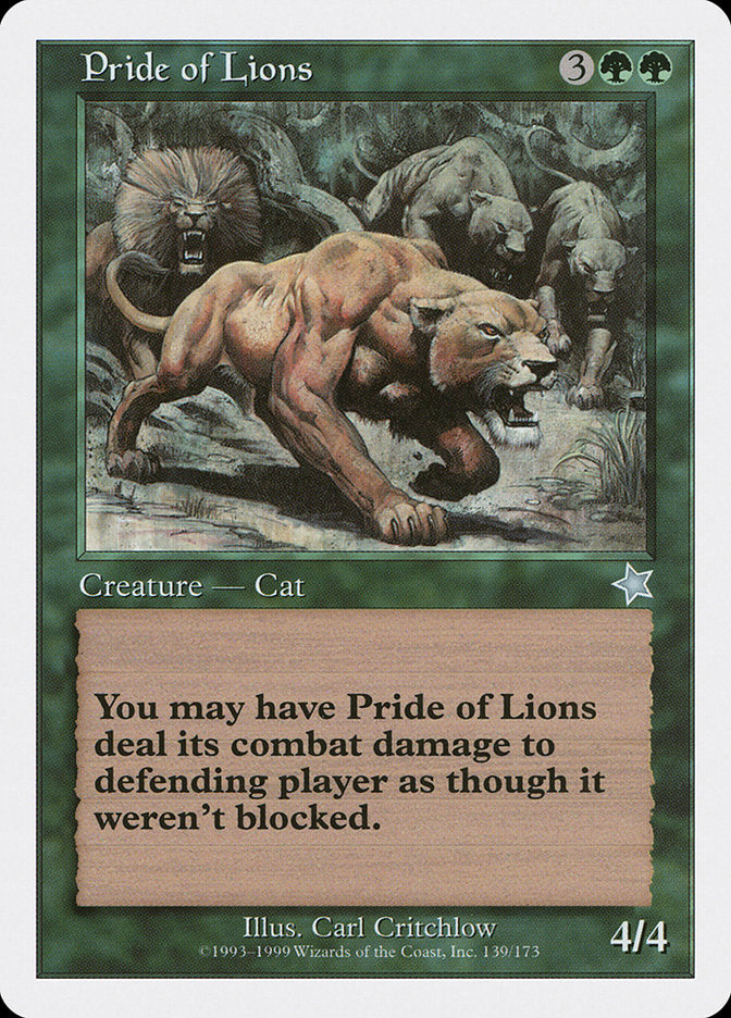 Pride of Lions [Starter 1999] - Magic: The Gathering - Card Brawlers | Quebec | Canada |