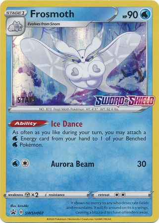 Frosmoth (SWSH007) (Staff Prerelease Promo) [Sword & Shield: Black Star Promos] - Pokémon - Card Brawlers | Quebec | Canada |