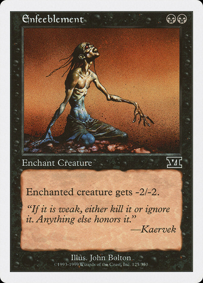 Enfeeblement [Classic Sixth Edition] - Magic: The Gathering - Card Brawlers | Quebec | Canada |