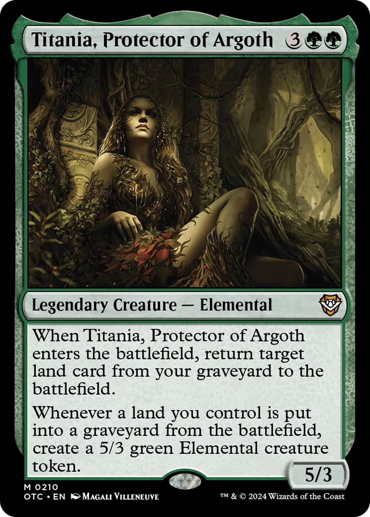 Titania, Protector of Argoth [Outlaws of Thunder Junction Commander] - Magic: The Gathering - Card Brawlers | Quebec | Canada |