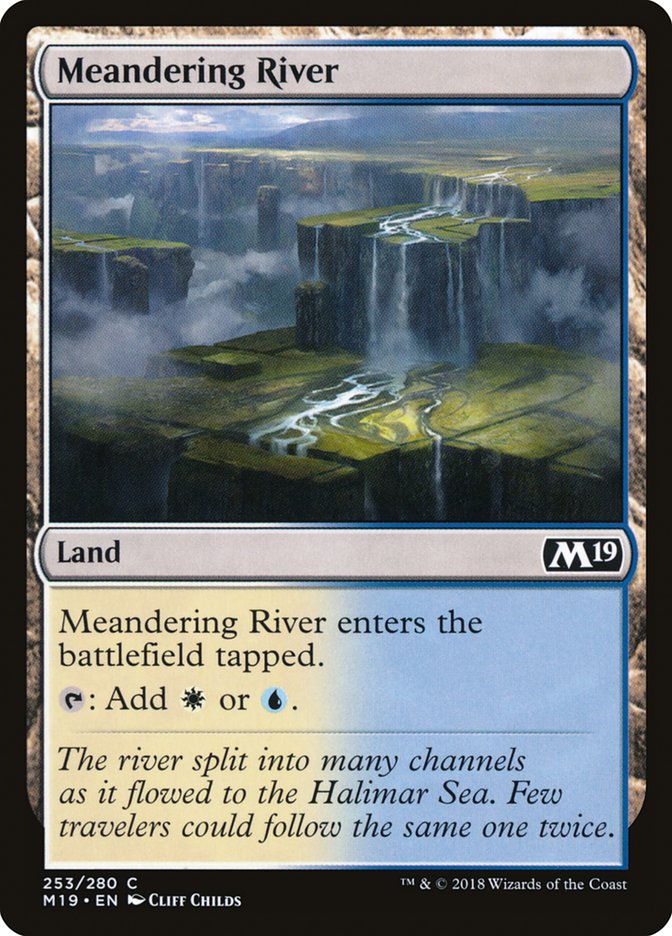 Meandering River [Core Set 2019] - Magic: The Gathering - Card Brawlers | Quebec | Canada |
