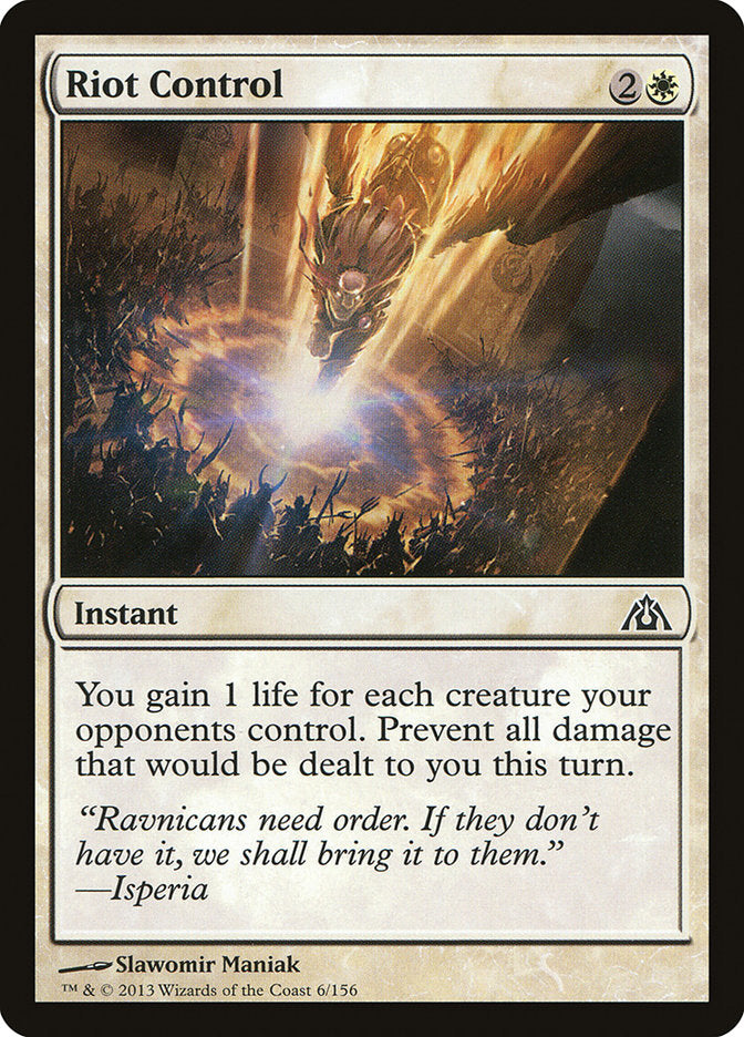 Riot Control [Dragon's Maze] - Magic: The Gathering - Card Brawlers | Quebec | Canada |