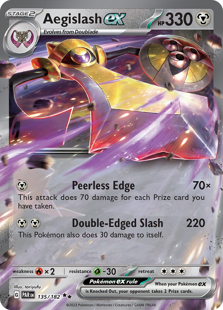 Aegislash ex (135/182) [Scarlet & Violet: Paradox Rift] - Pokémon - Card Brawlers | Quebec | Canada |