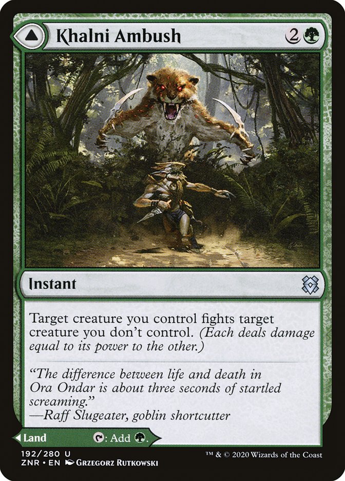 Khalni Ambush // Khalni Territory [Zendikar Rising] - Magic: The Gathering - Card Brawlers | Quebec | Canada |