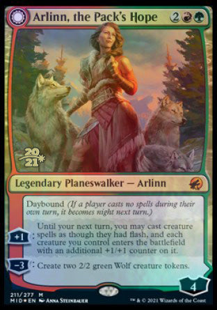 Arlinn, the Pack's Hope // Arlinn, the Moon's Fury [Innistrad: Midnight Hunt Prerelease Promos] - Magic: The Gathering - Card Brawlers | Quebec | Canada |