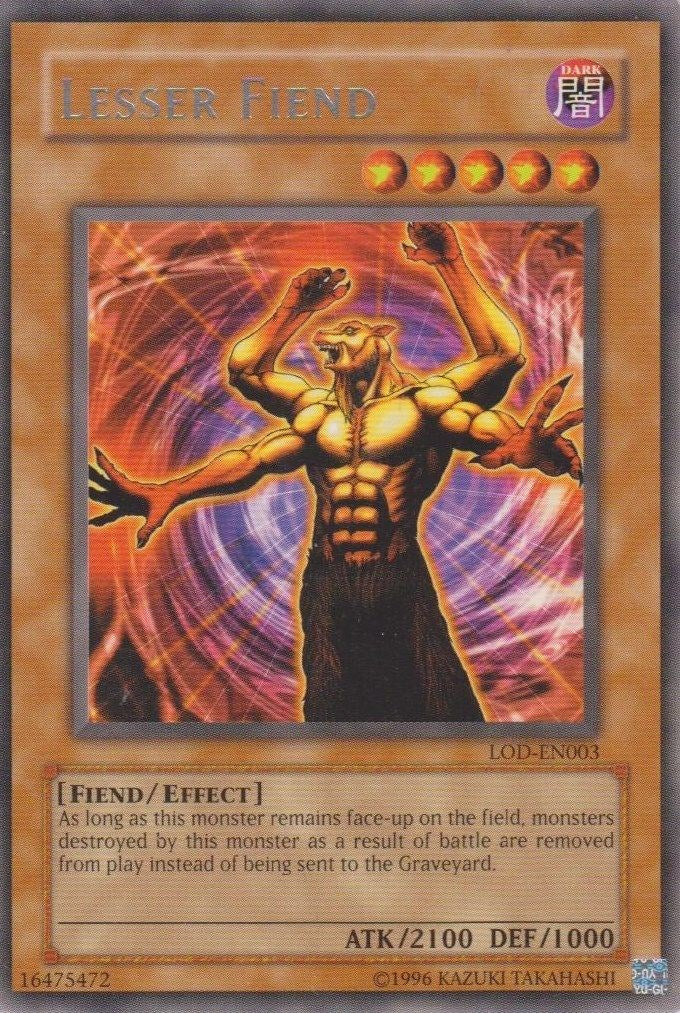 Lesser Fiend [LOD-EN003] Rare - Yu-Gi-Oh! - Card Brawlers | Quebec | Canada |
