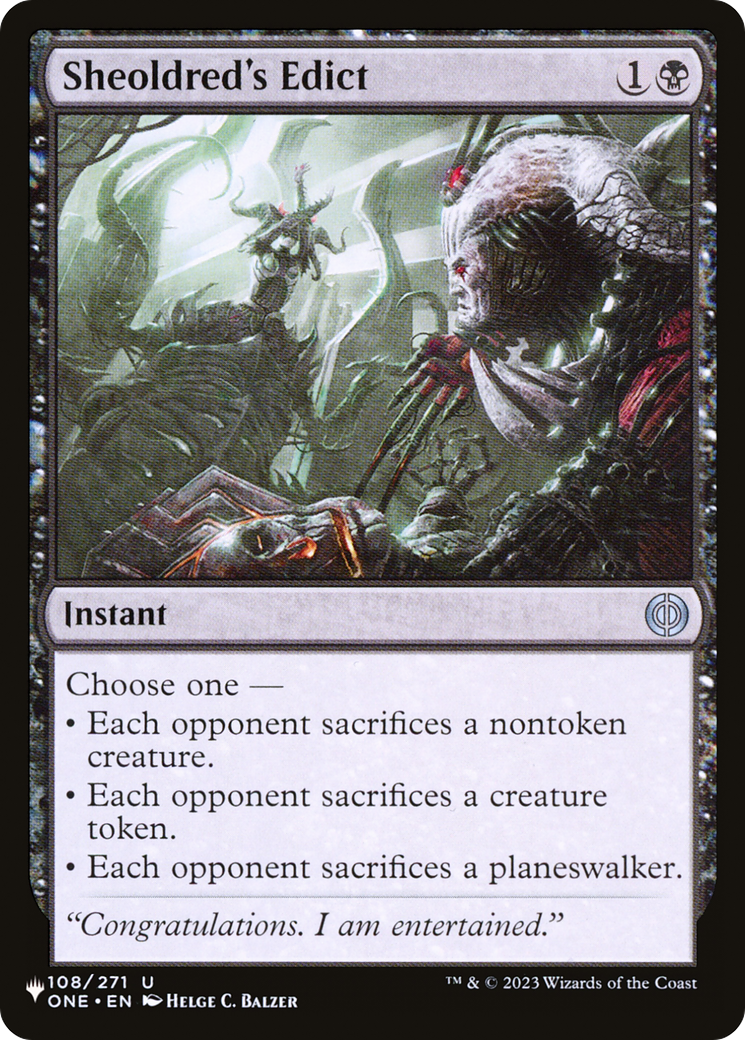 Sheoldred's Edict [The List] - Magic: The Gathering - Card Brawlers | Quebec | Canada |