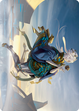 Moonfolk Puzzlemaker Art Card [Kamigawa: Neon Dynasty Art Series] - Magic: The Gathering - Card Brawlers | Quebec | Canada |