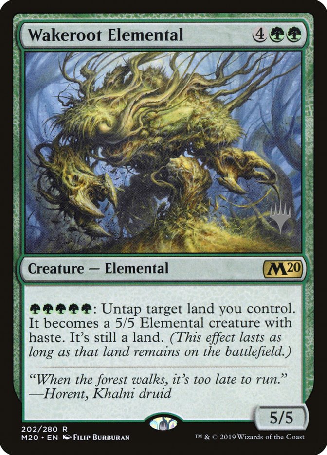 Wakeroot Elemental (Promo Pack) [Core Set 2020 Promos] - Magic: The Gathering - Card Brawlers | Quebec | Canada |