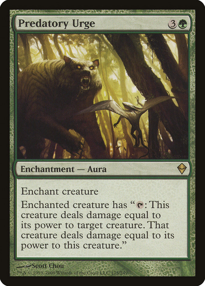 Predatory Urge [Zendikar] - Magic: The Gathering - Card Brawlers | Quebec | Canada |