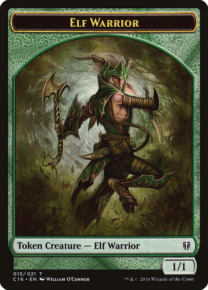 Elf Warrior // Zombie Double-Sided Token [Commander 2016 Tokens] - Magic: The Gathering - Card Brawlers | Quebec | Canada |