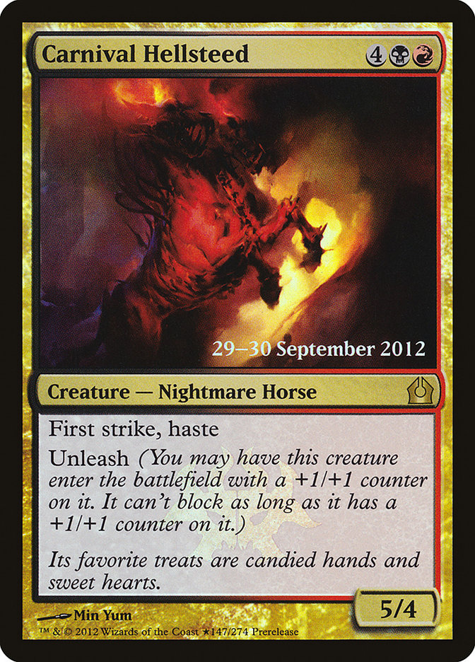 Carnival Hellsteed [Return to Ravnica Prerelease Promos] - Magic: The Gathering - Card Brawlers | Quebec | Canada |