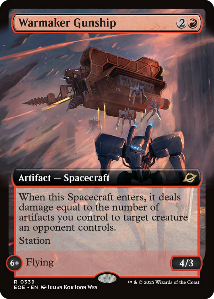 Warmaker Gunship (Extended Art) [Edge of Eternities] - Magic: The Gathering - Card Brawlers | Quebec | Canada |