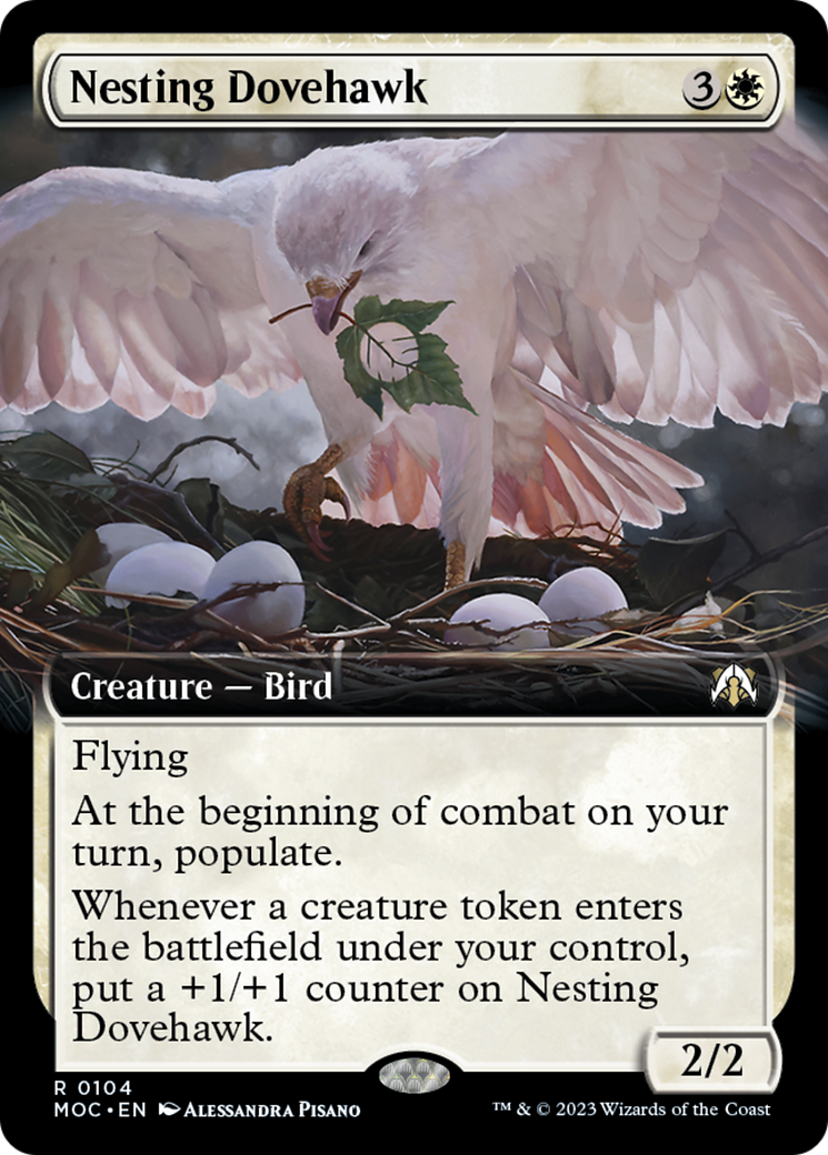 Nesting Dovehawk (Extended Art) [March of the Machine Commander] - Magic: The Gathering - Card Brawlers | Quebec | Canada |