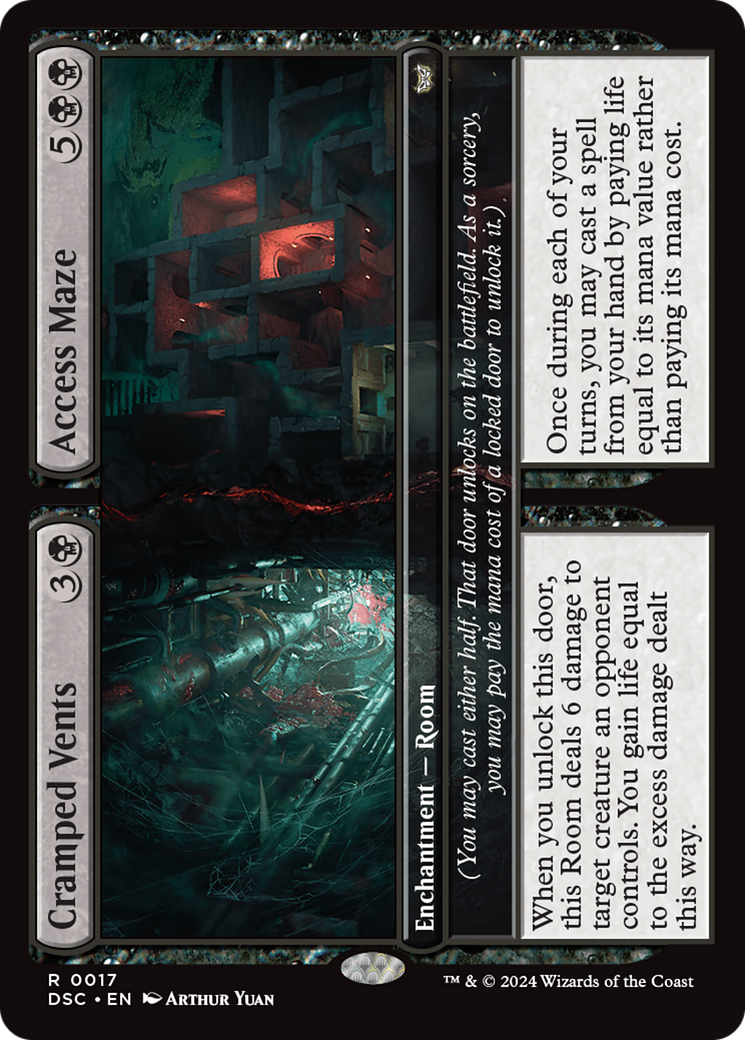 Cramped Vents // Access Maze [Duskmourn: House of Horror Commander] - Magic: The Gathering - Card Brawlers | Quebec | Canada |