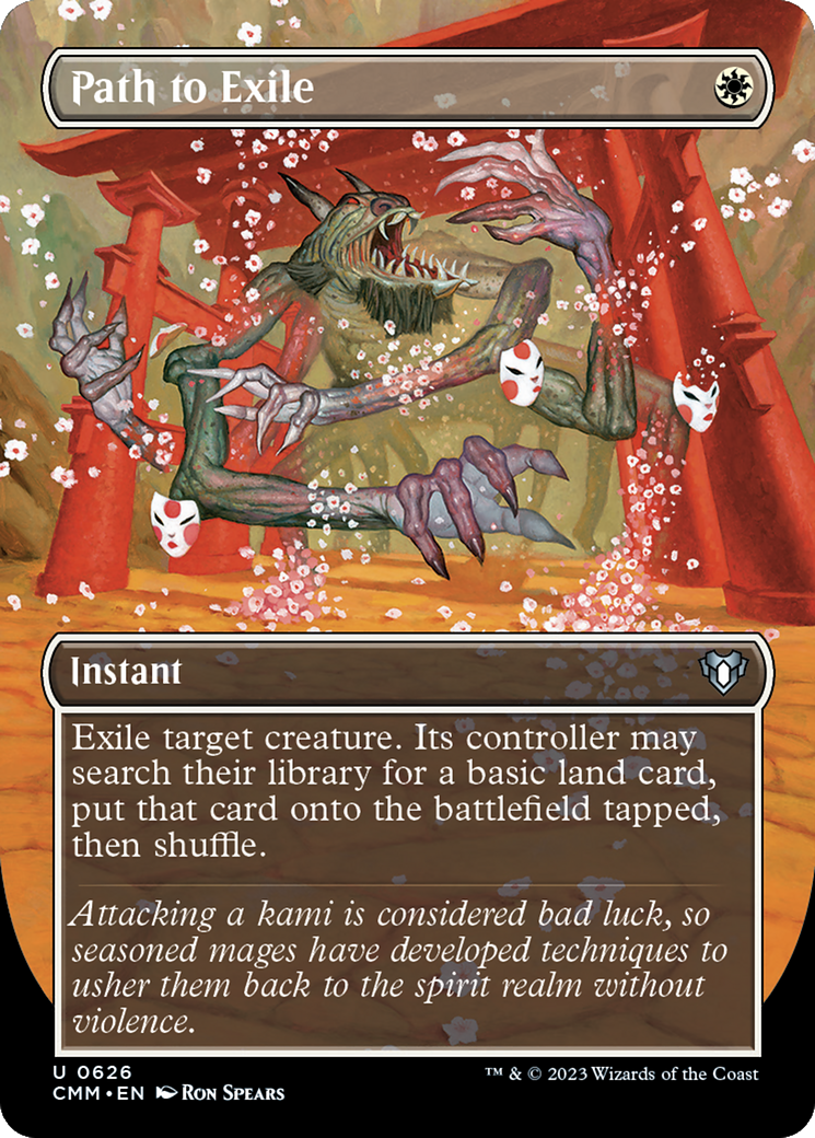 Path to Exile (Borderless Alternate Art) [Commander Masters] - Magic: The Gathering - Card Brawlers | Quebec | Canada |
