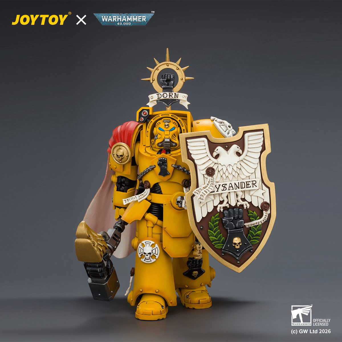 JOYTOY - Imperial Fists Darnath Lysander with Thunder Hammer and Storm Shield - (PREORDER) October 30, 2026