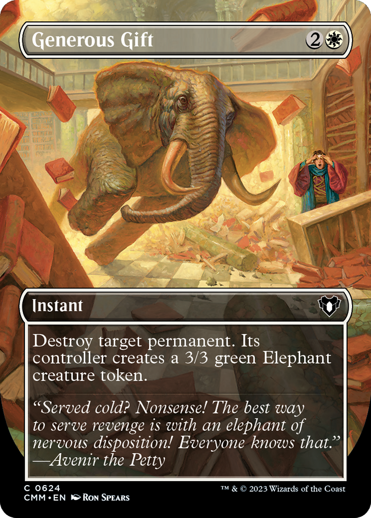 Generous Gift (Borderless Alternate Art) [Commander Masters] - Magic: The Gathering - Card Brawlers | Quebec | Canada |