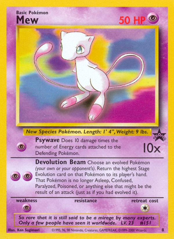 Mew (8) [Wizards of the Coast: Black Star Promos] - Pokémon - Card Brawlers | Quebec | Canada |