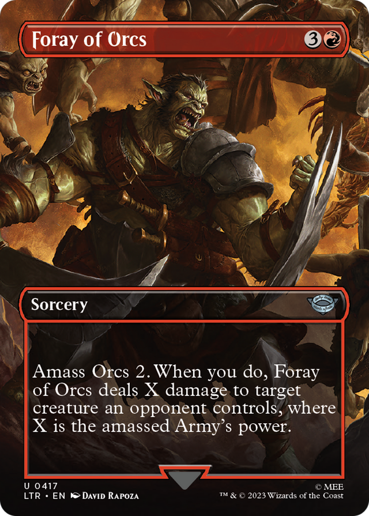 Foray of Orcs (Borderless Alternate Art) [The Lord of the Rings: Tales of Middle-Earth] - Magic: The Gathering - Card Brawlers | Quebec | Canada |