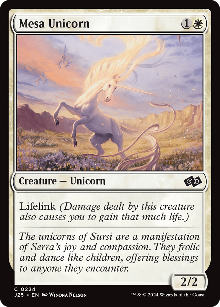 Mesa Unicorn [Foundations Jumpstart] - Magic: The Gathering - Card Brawlers | Quebec | Canada |