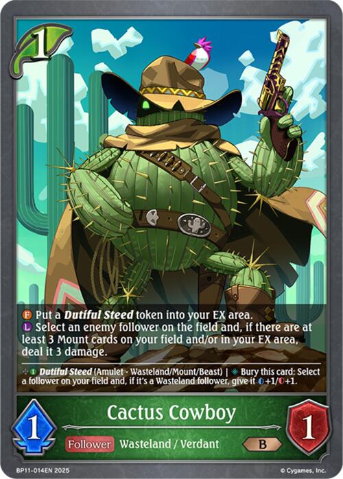 Cactus Cowboy (BP11 - 014EN) [Bullet of Fate] - Card Brawlers