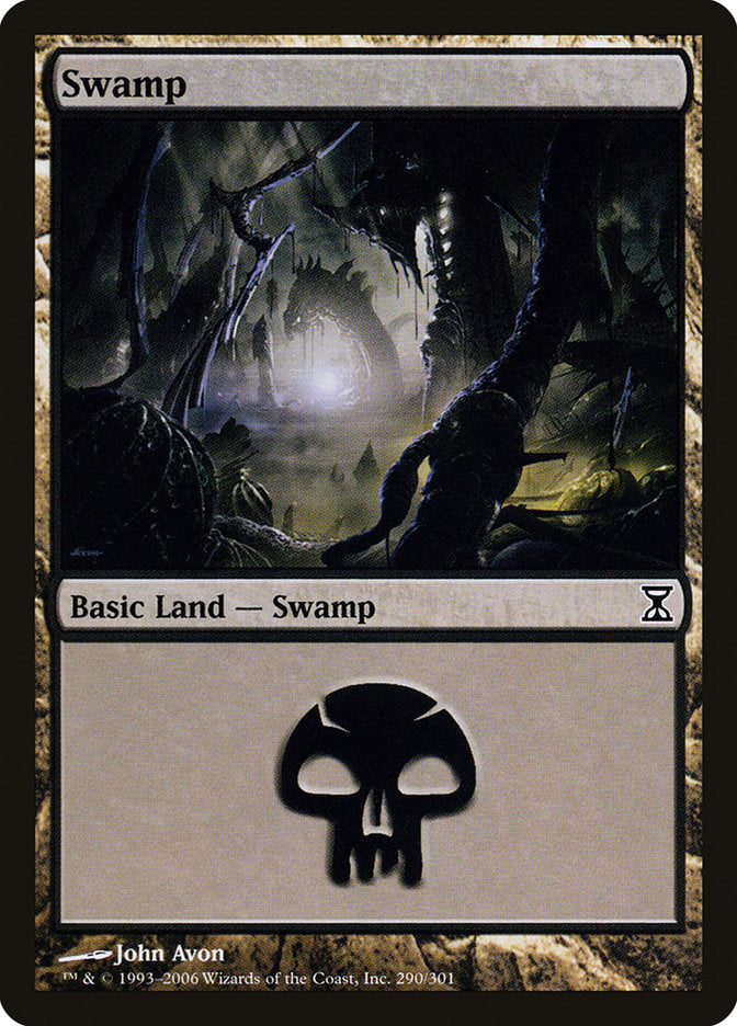 Swamp (290) [Time Spiral] - Magic: The Gathering - Card Brawlers | Quebec | Canada |