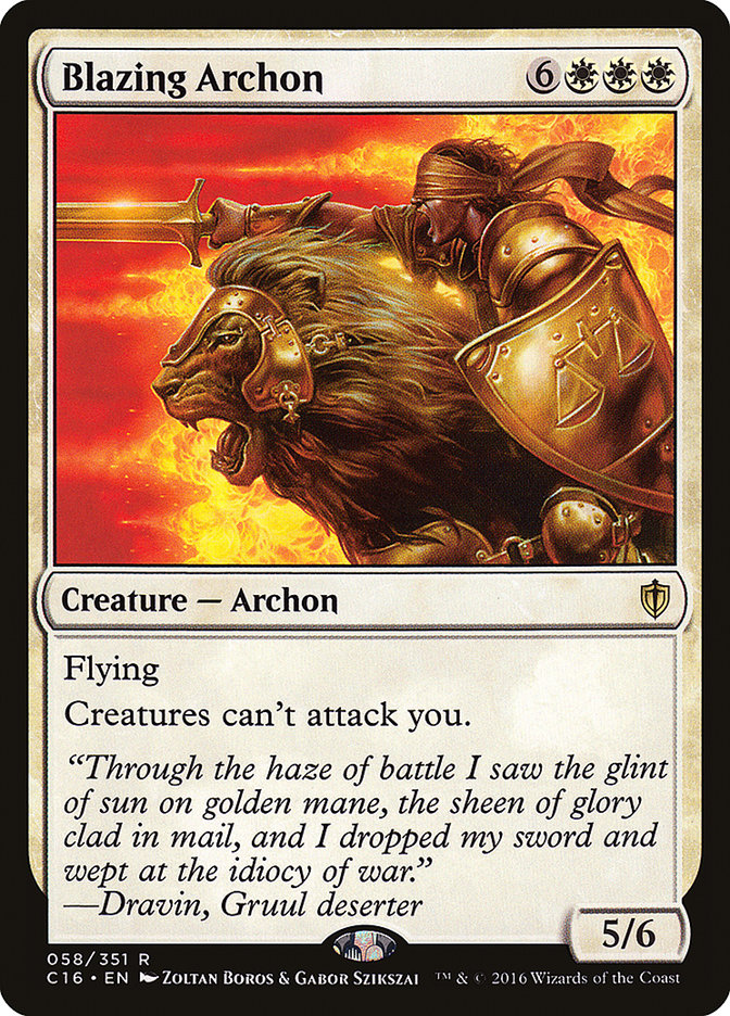Blazing Archon [Commander 2016] - Magic: The Gathering - Card Brawlers | Quebec | Canada |