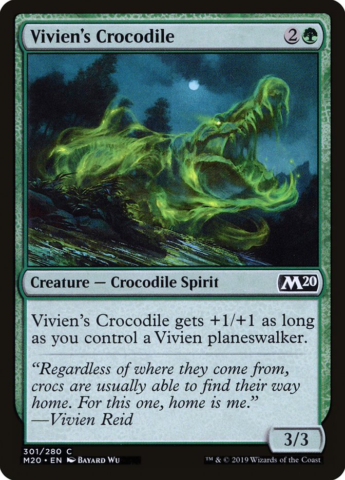 Vivien's Crocodile [Core Set 2020] - Magic: The Gathering - Card Brawlers | Quebec | Canada |