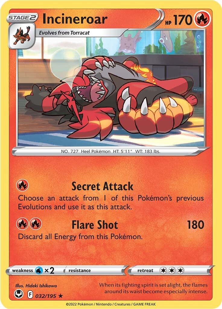 Incineroar (032/195) [Sword & Shield: Silver Tempest] - Pokémon - Card Brawlers | Quebec | Canada |