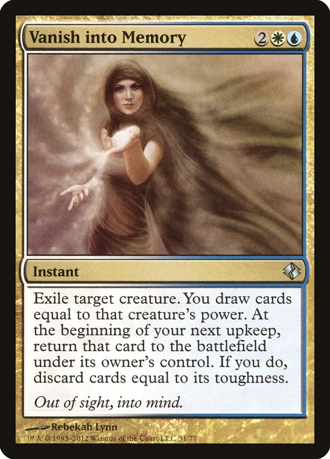 Vanish into Memory [Duel Decks: Venser vs. Koth] - Magic: The Gathering - Card Brawlers | Quebec | Canada |