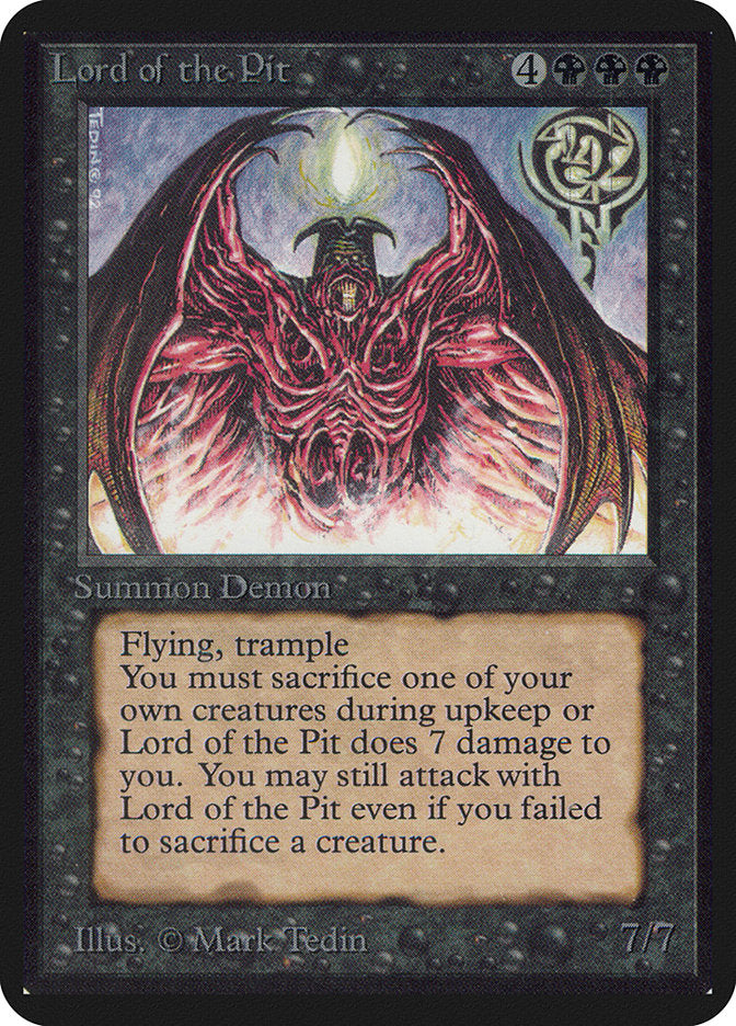 Lord of the Pit [Alpha Edition] - Magic: The Gathering - Card Brawlers | Quebec | Canada |
