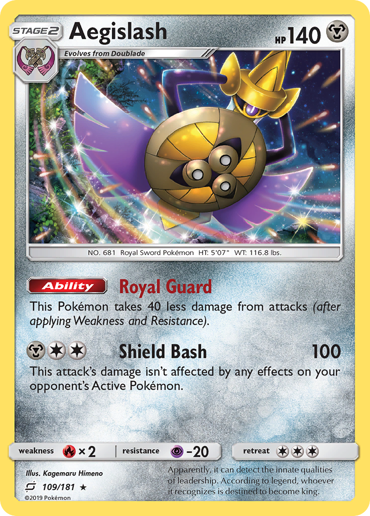 Aegislash (109/181) [Sun & Moon: Team Up] - Pokémon - Card Brawlers | Quebec | Canada |