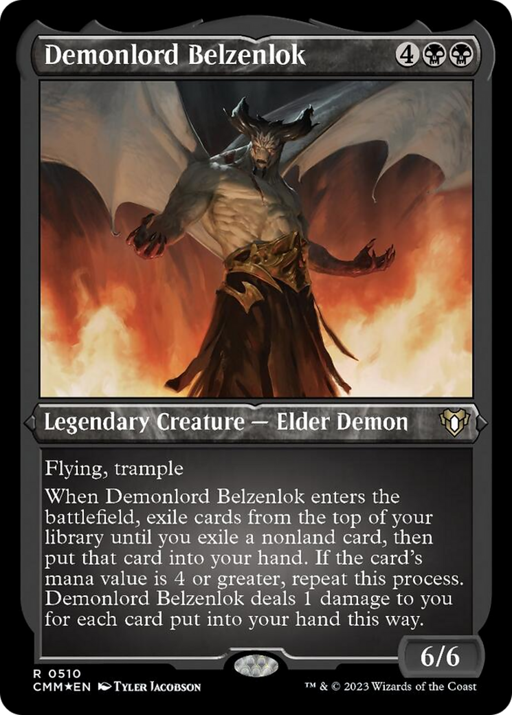 Demonlord Belzenlok (Foil Etched) [Commander Masters] - Magic: The Gathering - Card Brawlers | Quebec | Canada |