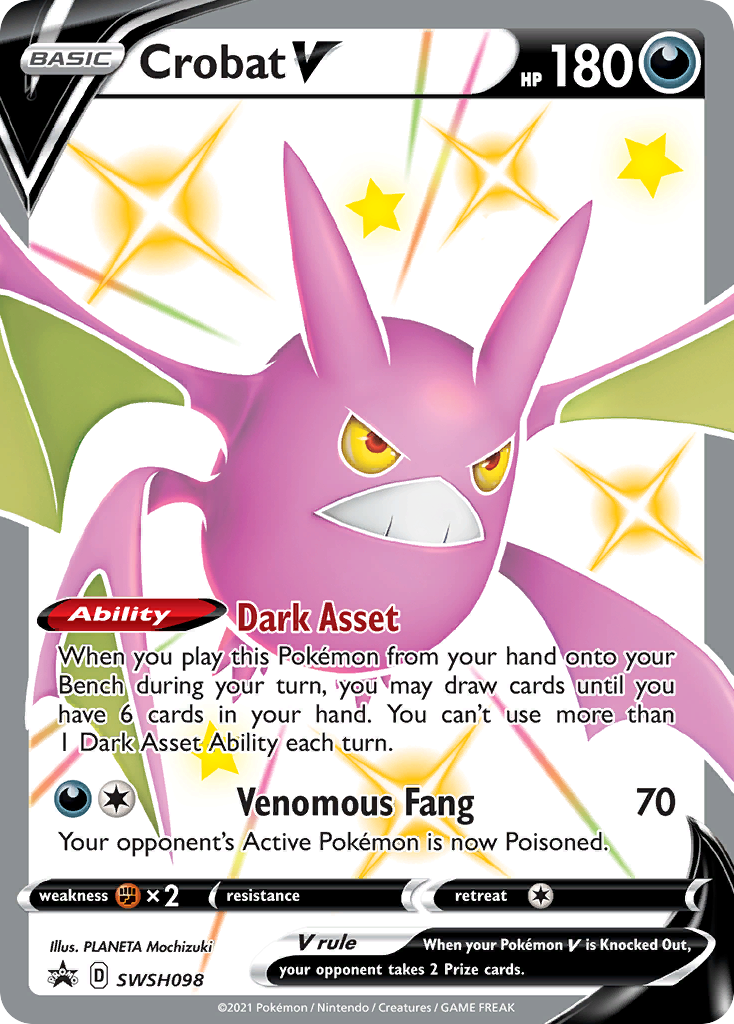 Crobat V (SWSH098) [Sword & Shield: Black Star Promos] - Pokémon - Card Brawlers | Quebec | Canada |